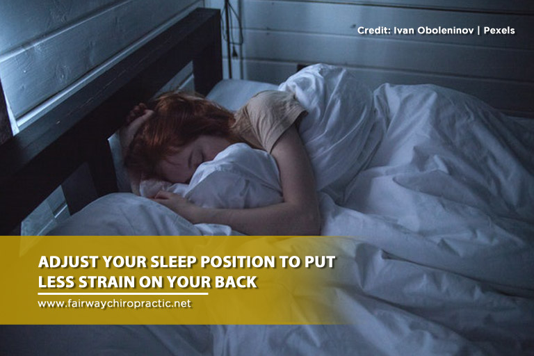 Adjust your sleep position