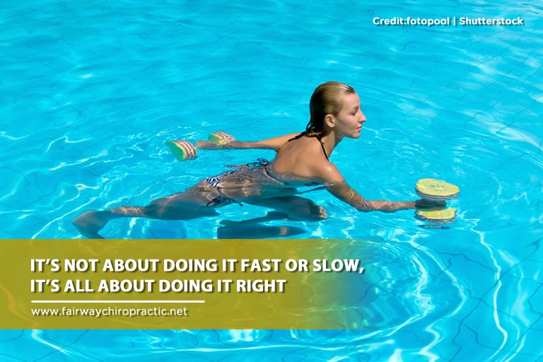 It’s not about doing it fast or slow, it’s all about doing it right