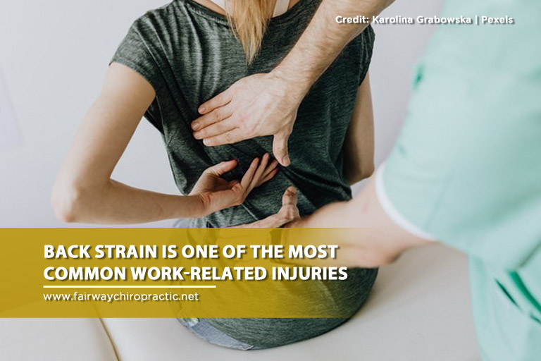 Back strain is one of the most common work-related injuries